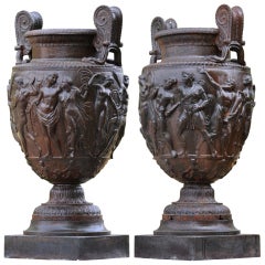 Vintage Pair of Vases after the Townley's Vase kept in British Museum