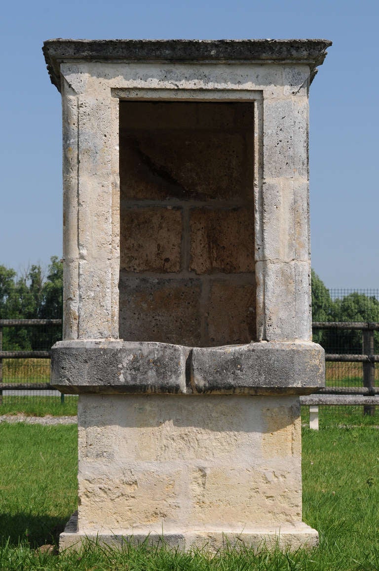 French Massive Square Stone Covered Wellhead, 19th Century For Sale