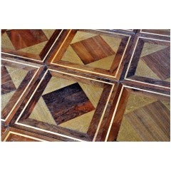 Wood geometrical panels dated 19th century