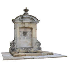 Wall Fountain Maded of Reclaimed Architectural Elements