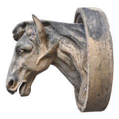 Terra Cotta Horse Head Dated 19th Century
