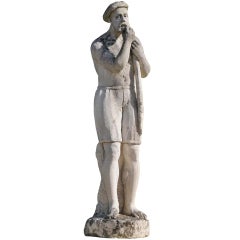 A Stone Statue Signed C Bartellemi And Dated 1910. 11