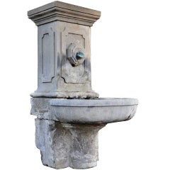 Stone wall fountain - 19th century 12