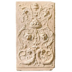 French Renaissance style limestone pannel