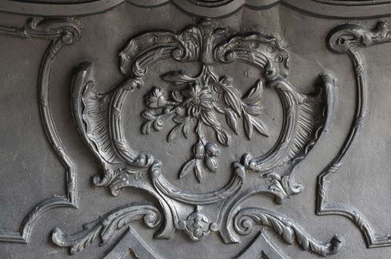 French Louis XV Style Green Marble Fireplace, 19th Century 4