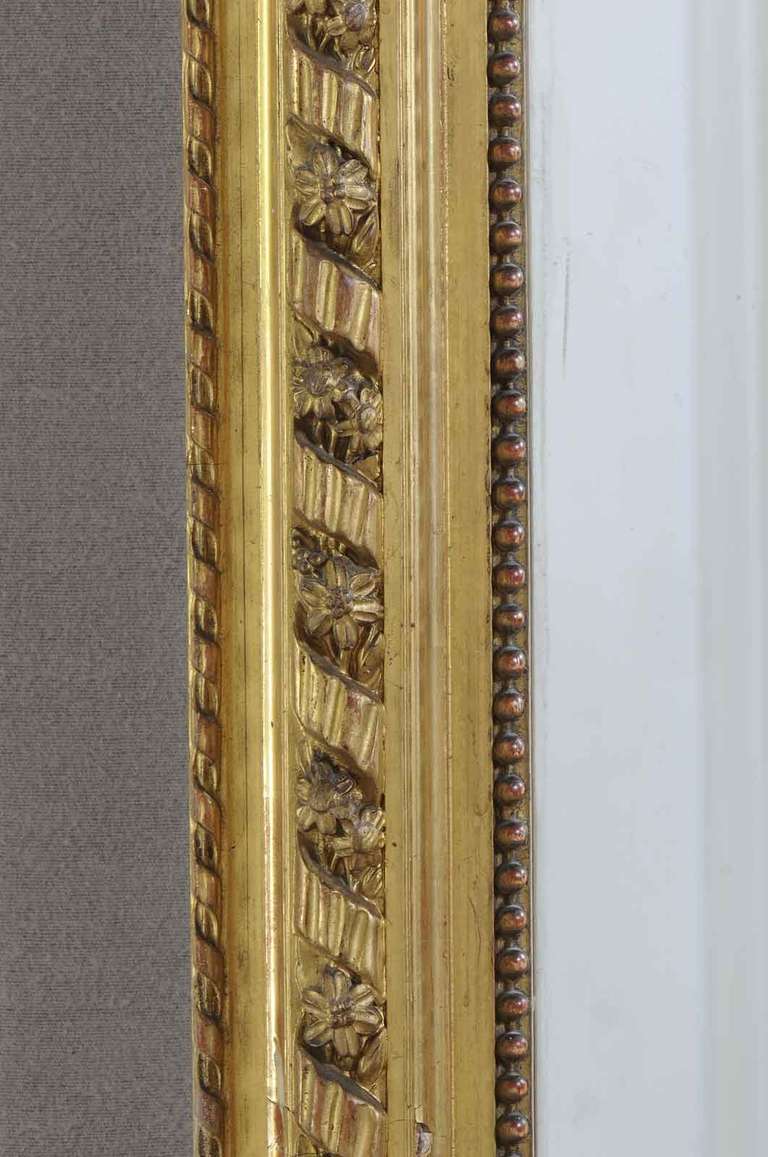 Napoleon III French Napoléon III Period Wood and Stucco Pierglass 19th Century