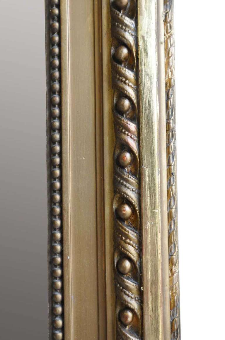 French Napoléon III Period Wood and Stucco Pier Glass, 19th Century For Sale 2