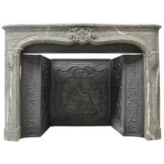 French Regence period marble fireplace - 18th century