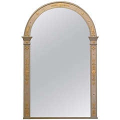 French Empire Style Wood and Stucco Pier Glass, Circa 1910-1920