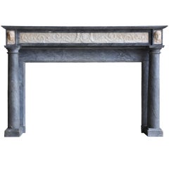 Antique French Empire Period Marble Fireplace - Early 19th Century