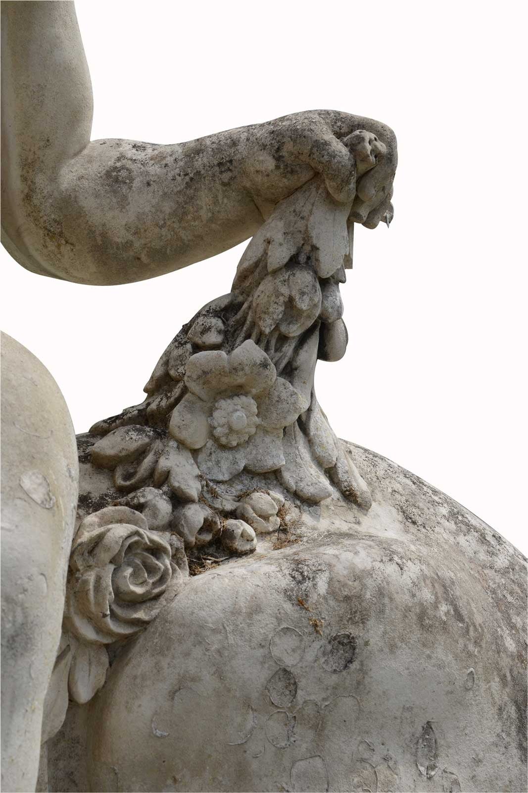 French 19th Century Monumental Pair of Limestone Sphinges 1