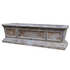 Antique French Louis XIV Style Stone Tub - Late 19th Century