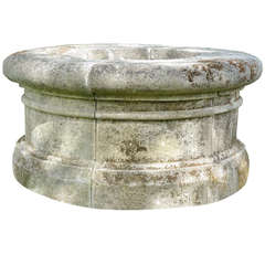 French Louis the 14th style stone well curbstone - 19th century