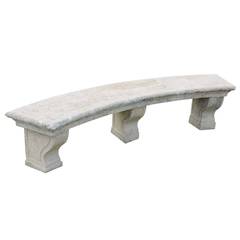 Composite Stone Bench, 19th Century