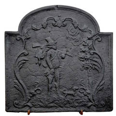 Fireback Representing a Hunting Scene, 18th Century