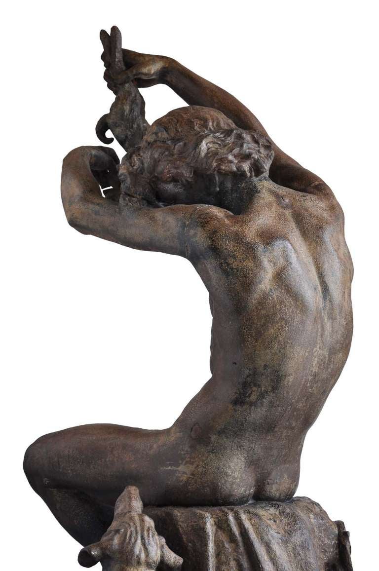 Apollo hunter, cast-iron figure, Val d'Osne, late 19th century 1