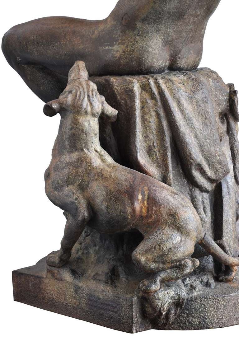 Apollo hunter, cast-iron figure, Val d'Osne, late 19th century 2