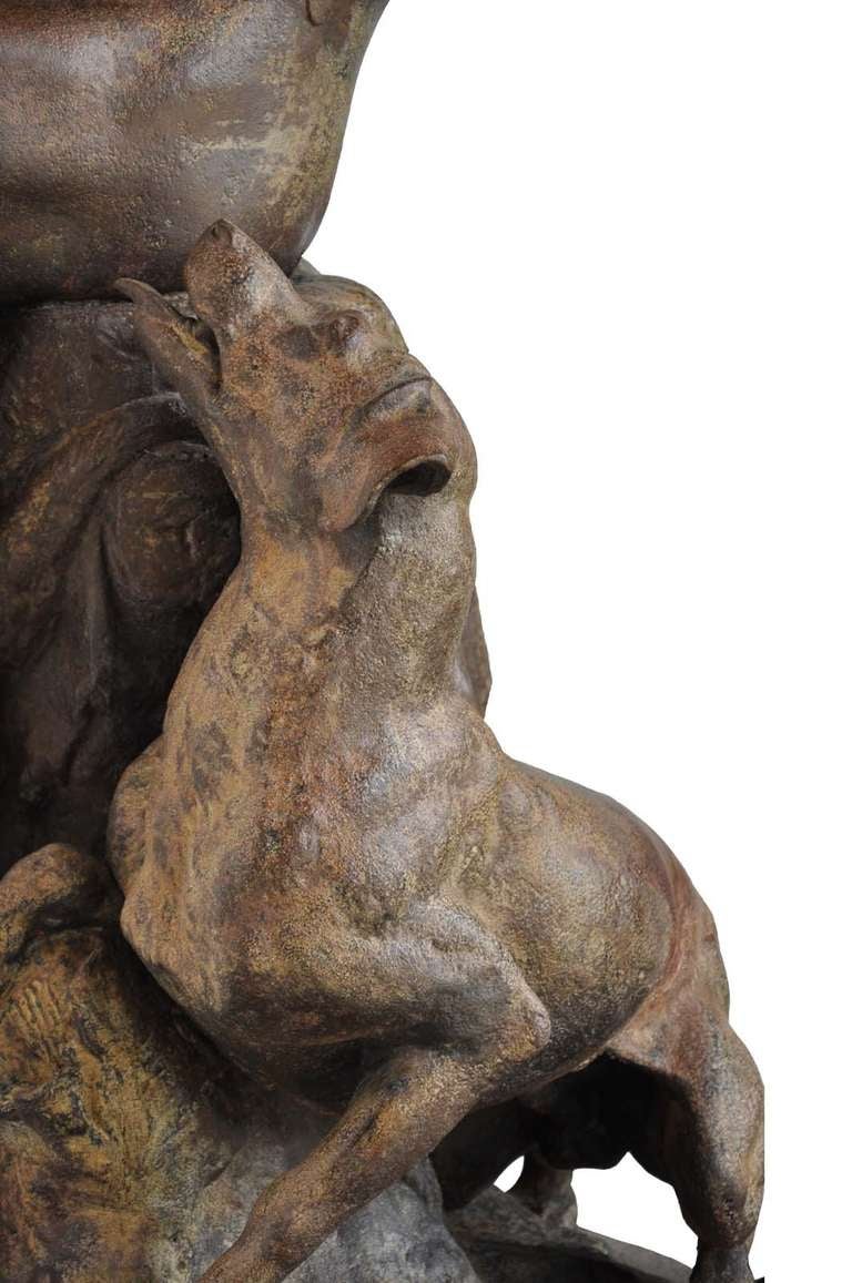 Apollo hunter, cast-iron figure, Val d'Osne, late 19th century 3