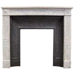 French Louis XVI Period Marble Fireplace - Late 18th Century