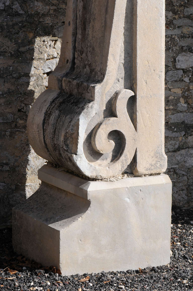 French Directoire Period Stone Window Frame, Late 18th Century 2