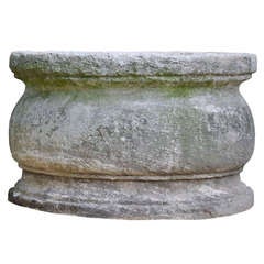 French Louis the 14th period stone well curbstone - 18th century