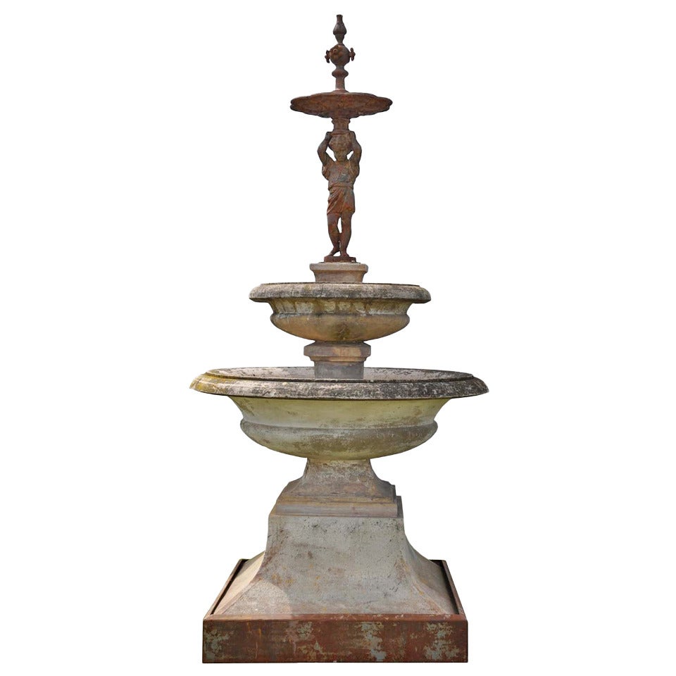 Fountain Center Piece Dated Late 19th Century For Sale