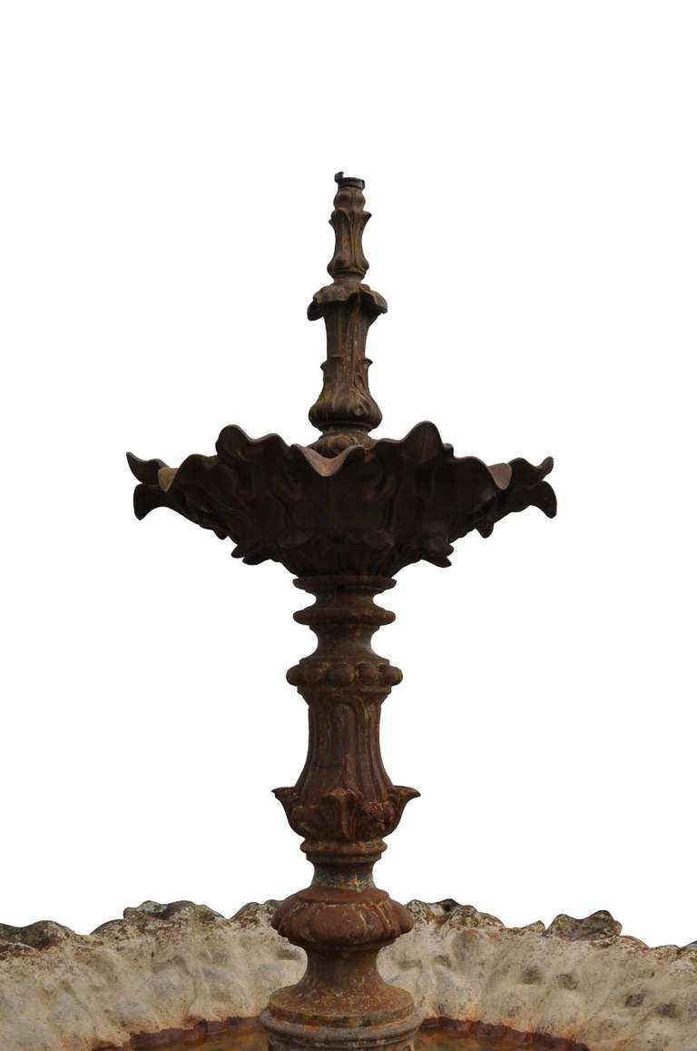 Cast Iron Fountain Cast by Val d'Osne and Dated Late 19th Century For Sale 3