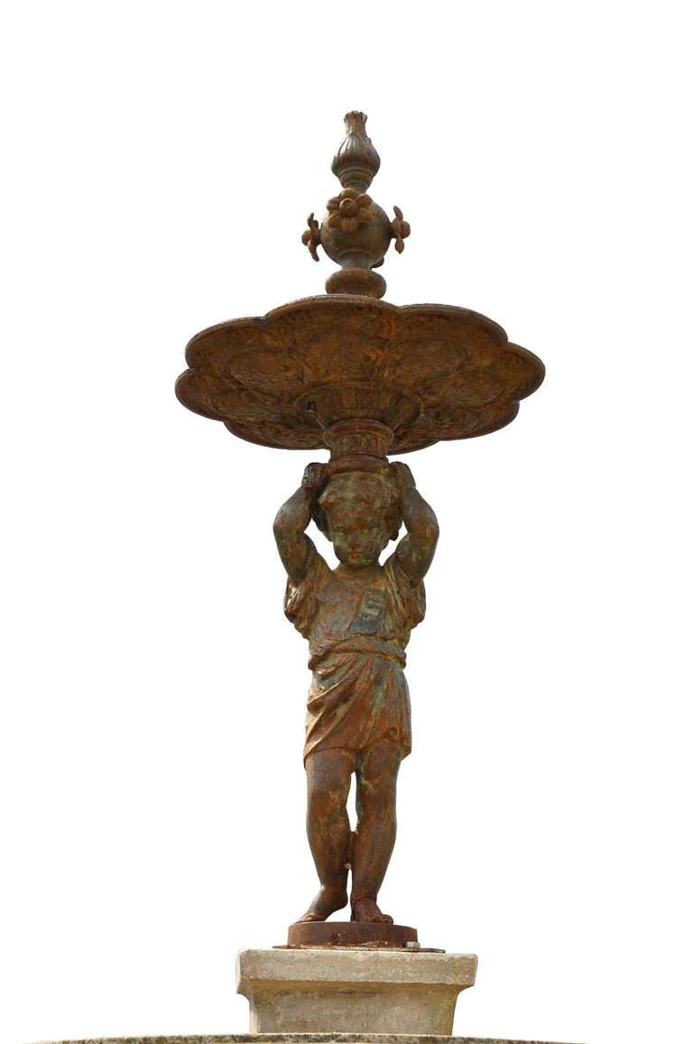 French Fountain Center Piece Dated Late 19th Century For Sale