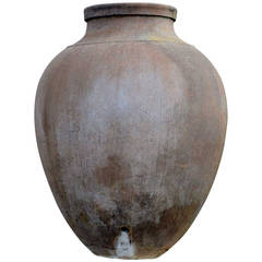 Antique Terracotta Olive Oil Jar, 19th Century