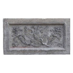 French Renaissance style stone bas relief - 19th Century