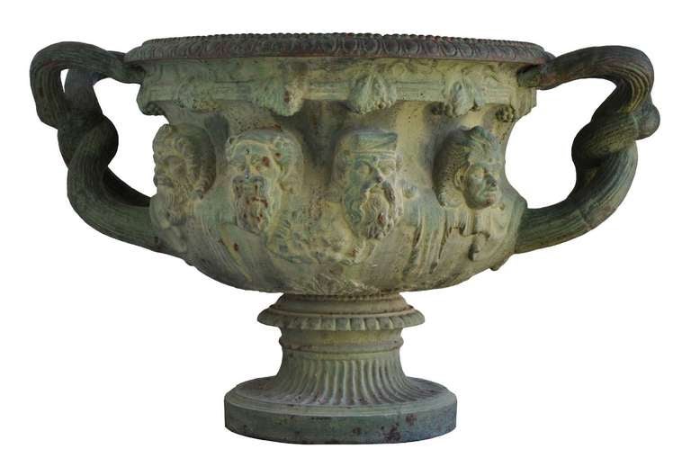 Pair of Cast Iron Copies of the Warwick Vase by J. J. Ducel Foundry - Paris 4