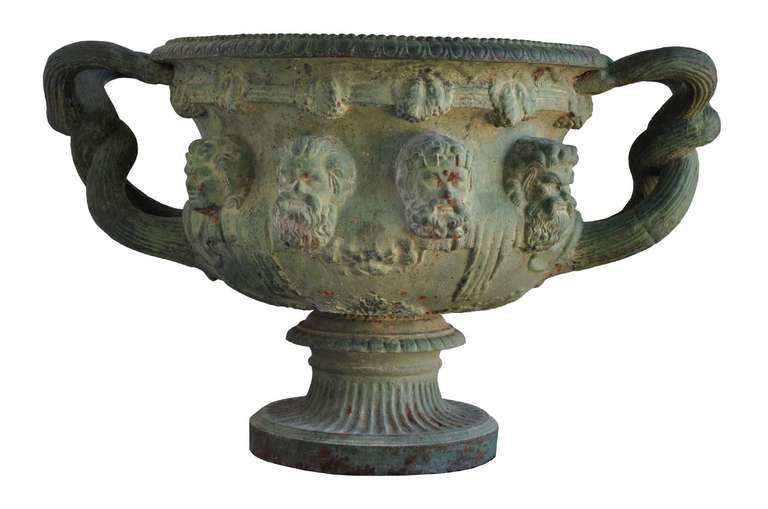 Pair of Cast Iron Copies of the Warwick Vase by J. J. Ducel Foundry - Paris 3