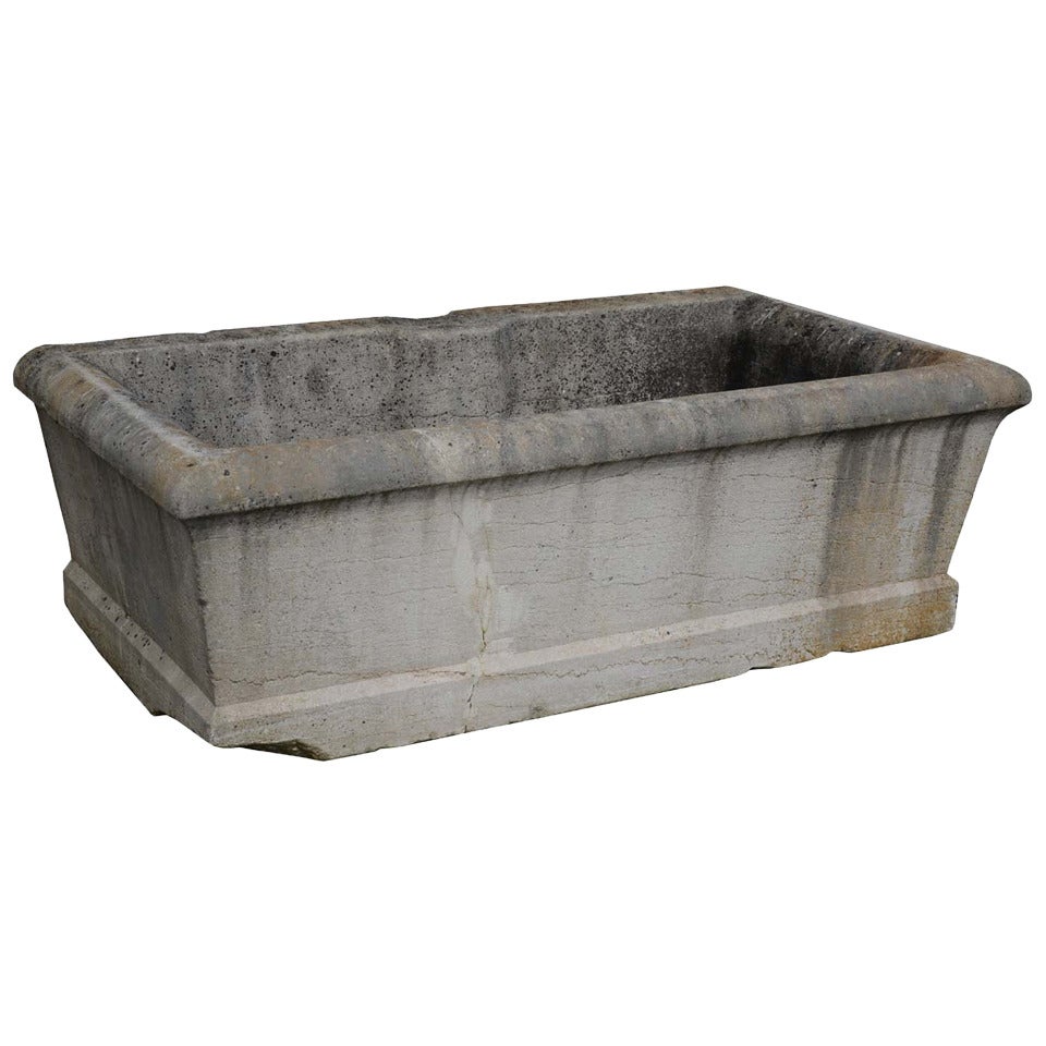 19th Century Stone Tub For Sale