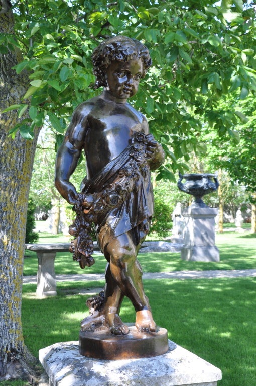"La Terre" - Cast iron Allegorical Statue