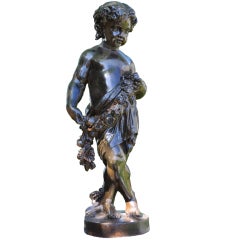 "La Terre" - Cast iron Allegorical Statue
