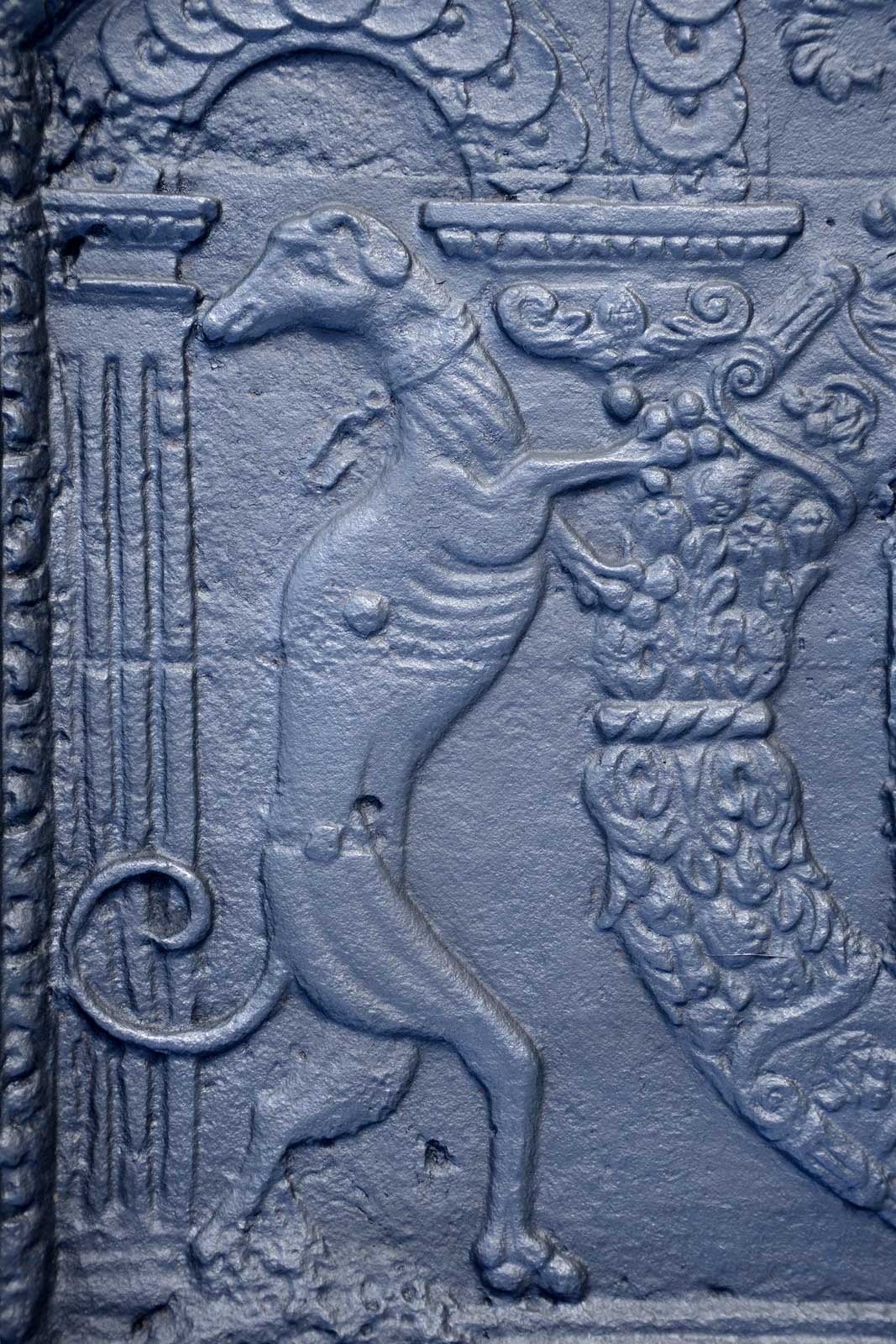 French Cast Iron Fireback, 17th Century
