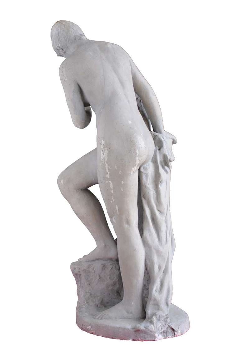 A Plaster Figure Dated Late 19th Century 2