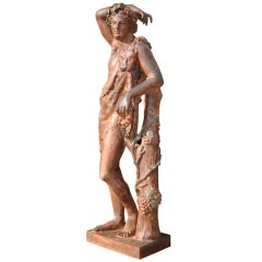 "BACCHUS" - Cast iron statue by Ducel Foundry