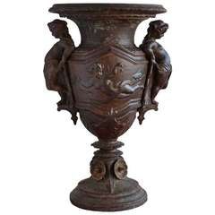 Cast Iron Vase, Late 19th Century