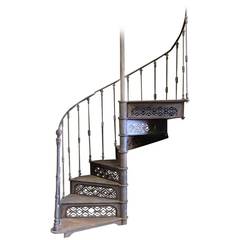 Antique Cast Iron Staircase, 19th Century