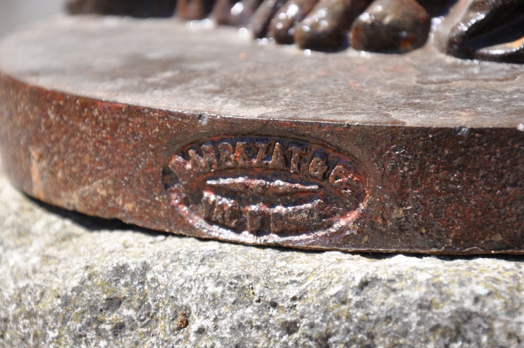 Cast iron fountain center piece