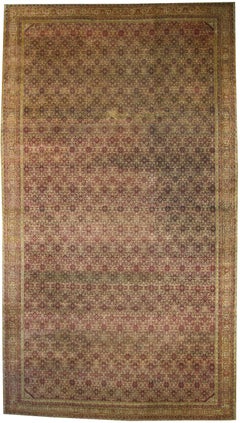 Antique Indian Agra Hotel Lobby Size Rug