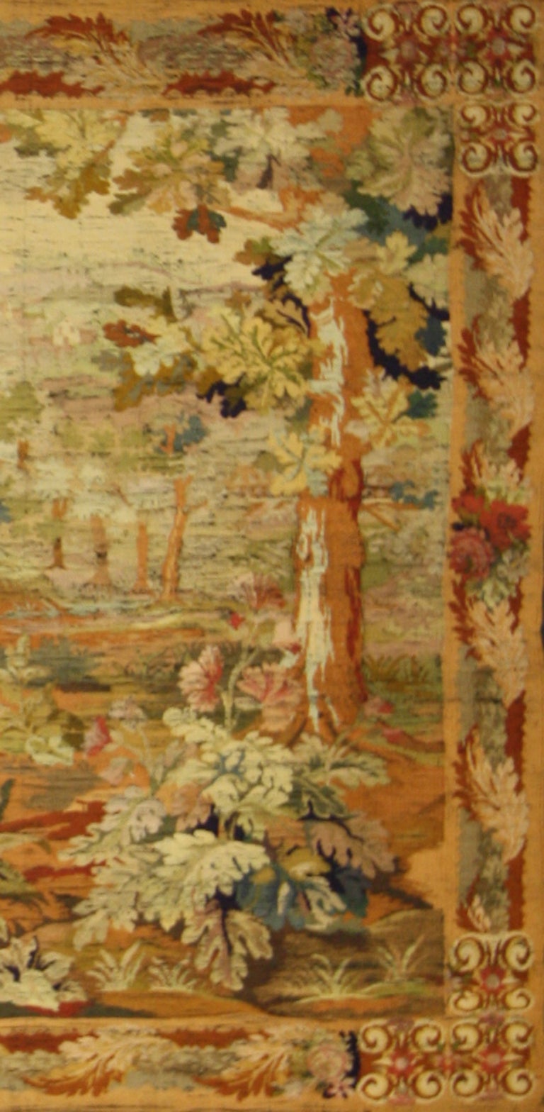 Hand-Woven Antique European Tapestry