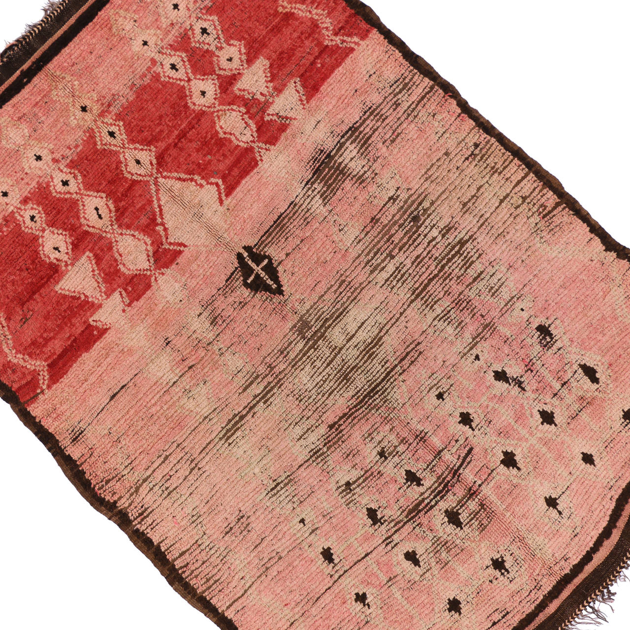 Vintage Pink and Red Moroccan Rug 5'7" x 8'2" at 1stDibs vintage pink