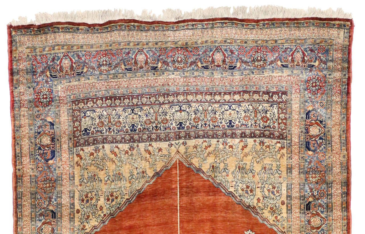 silk prayer rug