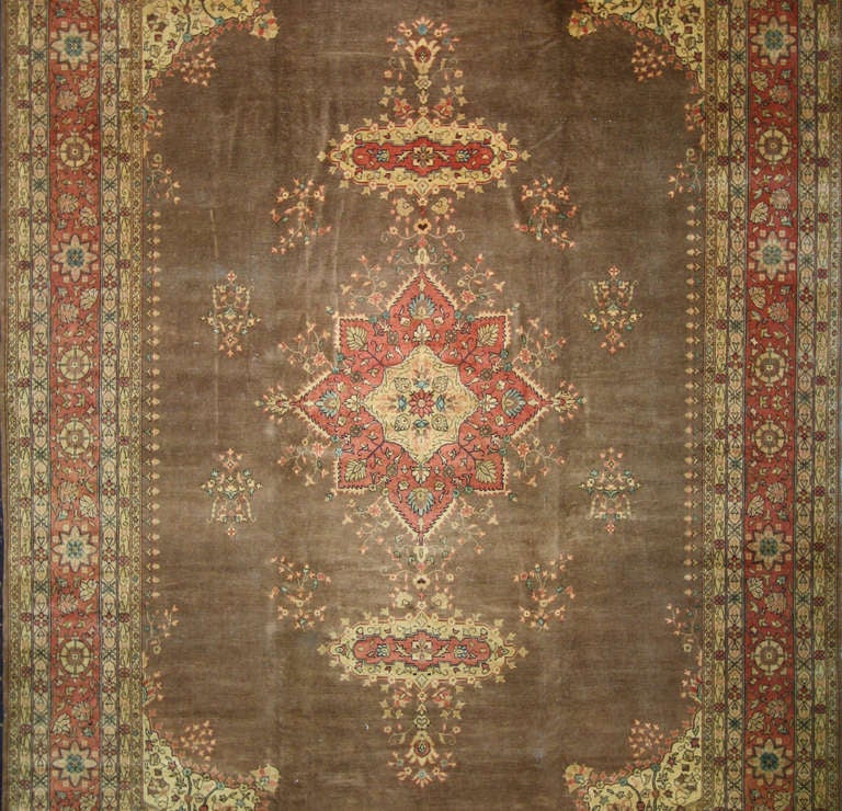 Antique Romanian Gallery Rug with Victorian Style For Sale at 1stdibs