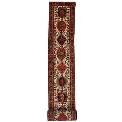 Vintage Persian Heriz Carpet Runner with Traditional Modern Style, Extra Long 8
