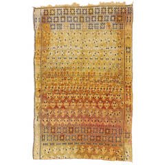 Mid-Century Modern Berber Moroccan Rug