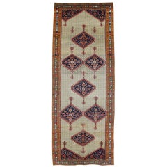 Antique Persian Malayer Gallery Rug, Wide Persian Runner 9