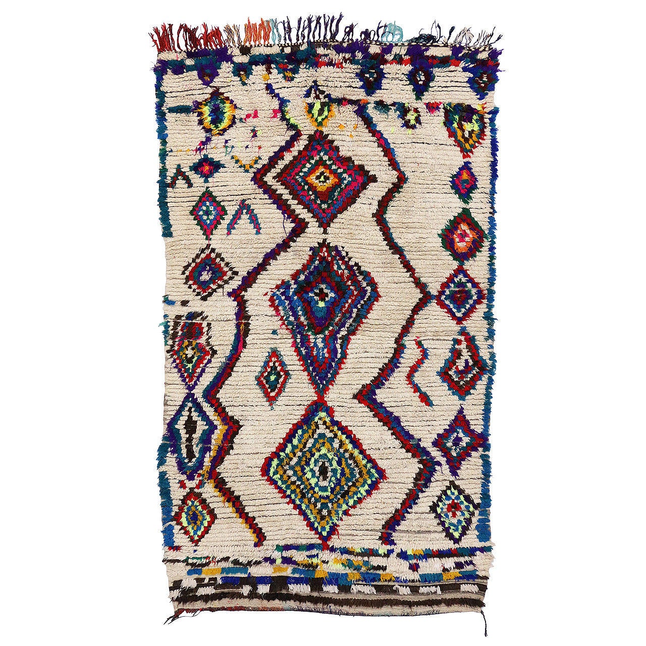 Vintage Berber Moroccan Rug with Contemporary Abstract Design at 1stdibs